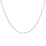 Collier doré avec duo pierre de lune 42 cm