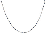 Collier doré avec duo lapis lazulis 42 cm