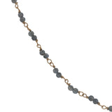 Collier doré avec duo iolite 42 cm