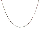 Collier doré avec duo tourmaline 42 cm