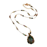 Collier johri bazar pierre tissé