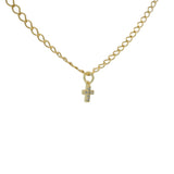 Collier chaine et croix 38cm
