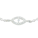 925 silver bracelet with zircon eye
