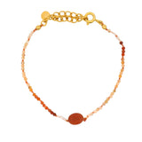 Golden duo stone bracelet