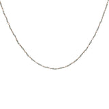 Collier doré avec duo prehnite 60 cm