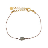 Rectangle natural stone bracelet