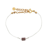Rectangle natural stone bracelet