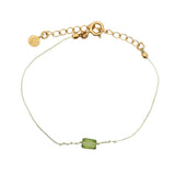 Rectangle natural stone bracelet