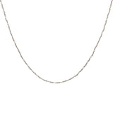Collier doré avec duo pierre de lune 60 cm