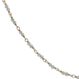 Collier doré avec duo pierre de lune 60 cm