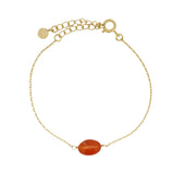 Bracelet dore pierre cornaline