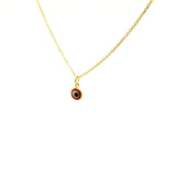 Gold colored eye necklace