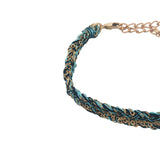 GM braided cord and chain bracelets