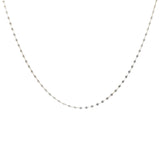 Collier doré maille ovale ciselée 1,6 mm