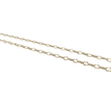 Collier doré maille ovale ciselée 1,6 mm