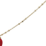 Collier doré piment fin rouge 42 cm