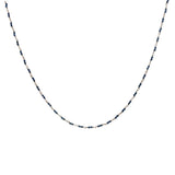 Collier doré avec duo lapis lazulis 60 cm