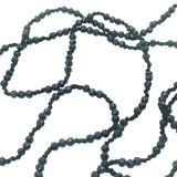 Collier doré perles onyx noire cylindre zircons email 60 cm