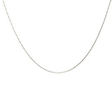Collier doré maille rectangle 1 mm