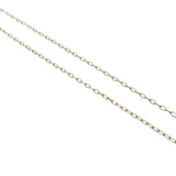 Collier doré maille rectangle 1 mm