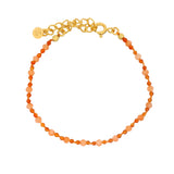 Half cord and natural stone bracelet