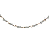 Collier doré avec duo labradorite 60 cm