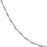 Collier doré avec duo labradorite 60 cm