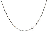 Collier doré avec duo oeil de tigre 60 cm
