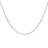Collier doré avec duo opale rose 60 cm