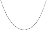 Coller doré avec duo améthyste 60 cm