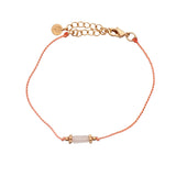 Bracelet cordon et pierre