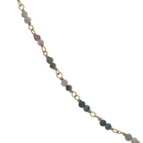 Collier doré avec duo tourmaline 60 cm