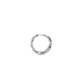 Mini créole fermée argent 925 maille marine avec zircons
