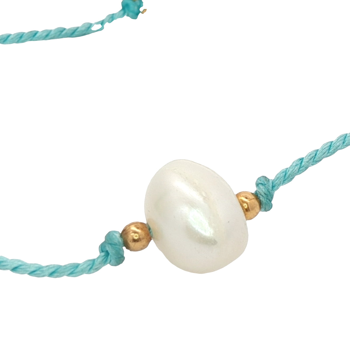 Turquoise chain cord bracelet and talismans