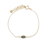 white stone and zircon bracelet