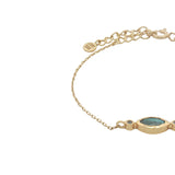 white stone and zircon bracelet