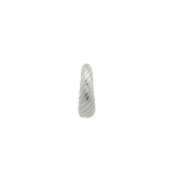 Mini créole fermée striée argent 925 16 mm