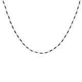 Collier doré avec duo onyx noire 60 cm