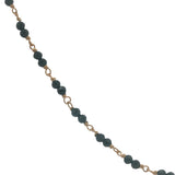 Collier doré avec duo onyx noire 60 cm