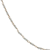 Collier doré avec duo quartz rose 60 cm