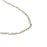 Collier doré avec duo quartz rose 60 cm