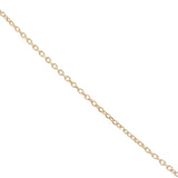 Gold broken heart and stone necklace