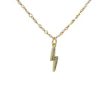 Collier santa maria doré pierre de lune et éclair 60cm