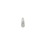Mini créole fermée striée argent 925 11 mm