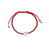 Bracelet cordon cauri argent