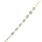 Collier doré Palmier labradorite 60 cm