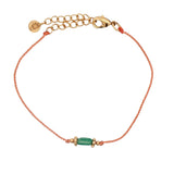 Bracelet cordon et pierre