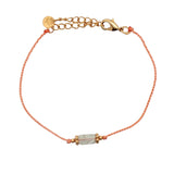 Bracelet cordon et pierre