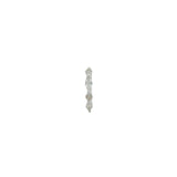 Mini créole fermée argent 925 zircons 13 mm
