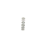 Mini créole fermée argent 925 avec zircons oeil